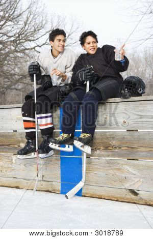 Boys In Sports Gear.