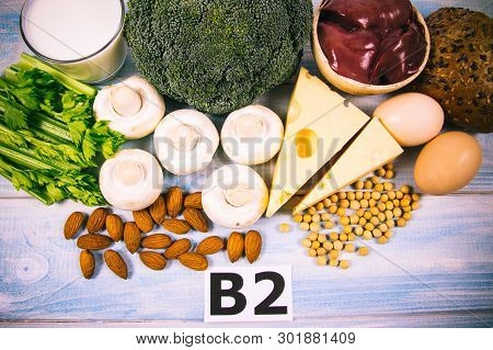 Food Ingredients Containing A Large Amount Of Vitamin B2 (riboflavinum).