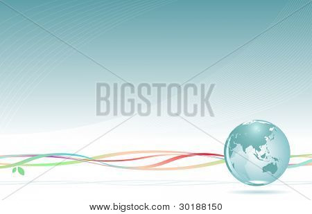Globe abstrakteja tausta suunnittelu. AASIA - AUSTRALIA. erotettu kerroksia vektori-tiedoston.