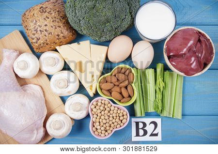 Food Ingredients Containing A Large Amount Of Vitamin B2 (riboflavinum).