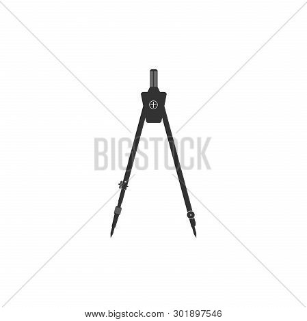 Drawing Compass Icon Isolated. Compasses Sign. Drawing And Educational Tools. Geometric Instrument. 