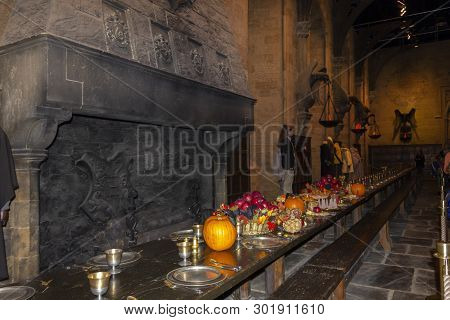 London, Uk; October 23, 2013; Warner Bros Studios London Tour, With The Sets And Original Material O