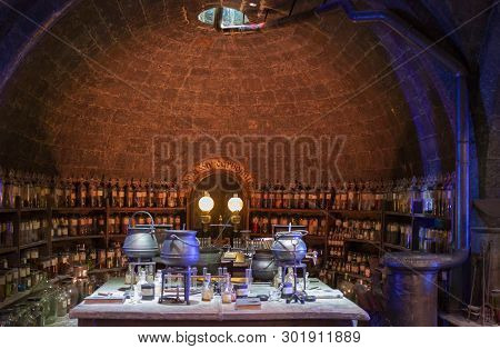 London, Uk; October 23, 2013; Warner Bros Studios London Tour, With The Sets And Original Material O