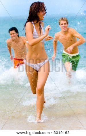 Sjovt på stranden