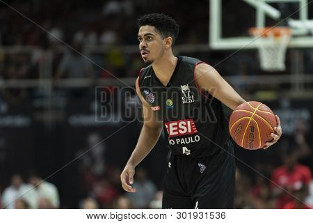 Rio, Brazil - May 19, 2019: Alexey Players During Flamengo Vs. Franca For The First Play-off Of The 