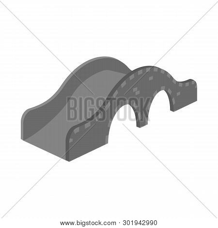 Vector Design Of Bridge And Pedestrian Symbol. Collection Of Bridge And Arch Vector Icon For Stock.