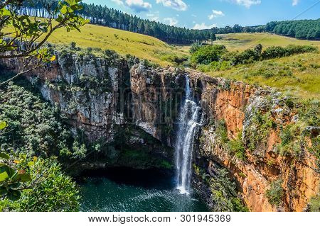 Picturesque Green Berlin Water Fall In Sabie , Graskop In Mpumalanga South Africa