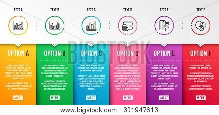 Payment Method, Graph Chart And Contactless Payment Icons Simple Set. Bar Diagram, Column Chart And 