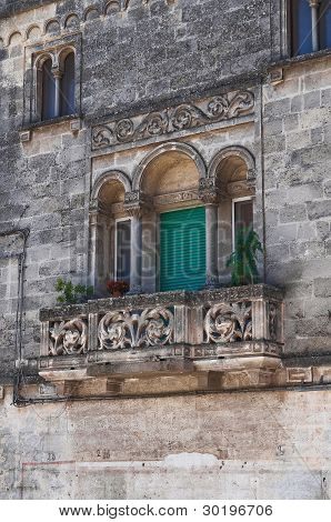 Historischen Palast. Oria. Puglia. Italien.