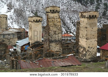 In Georgia Mestia The Old Village