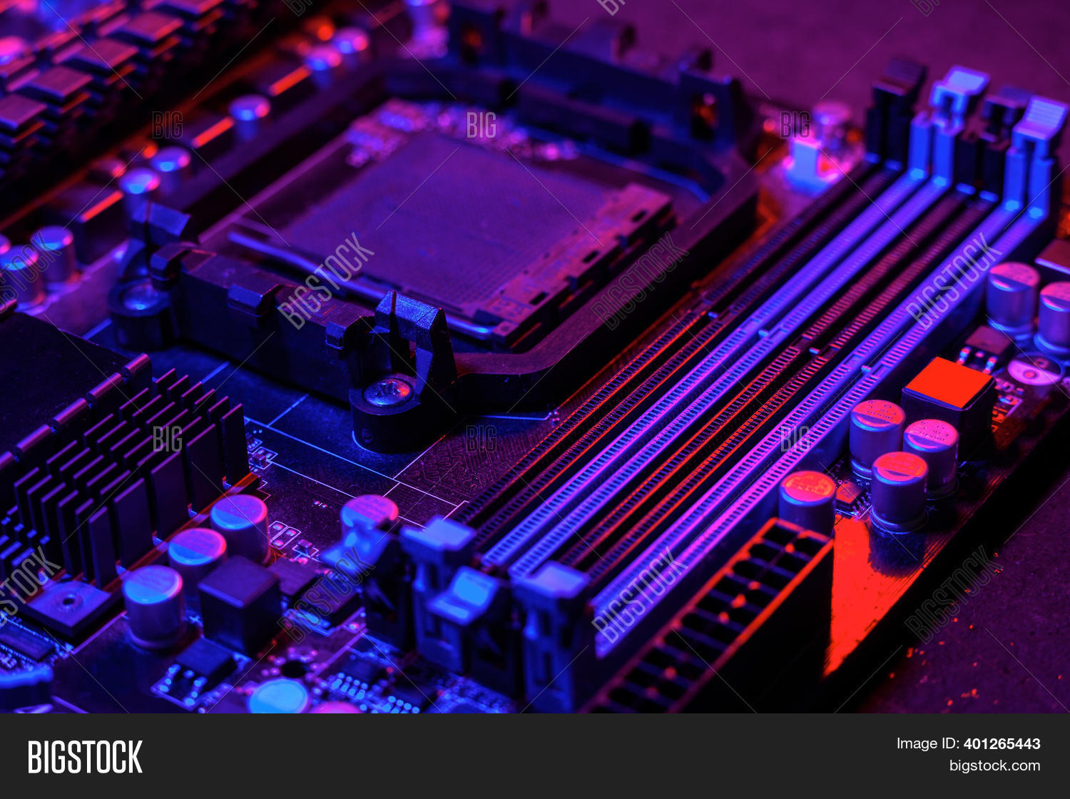Motherboard Neon Red- Image & Photo (Free Trial) | Bigstock