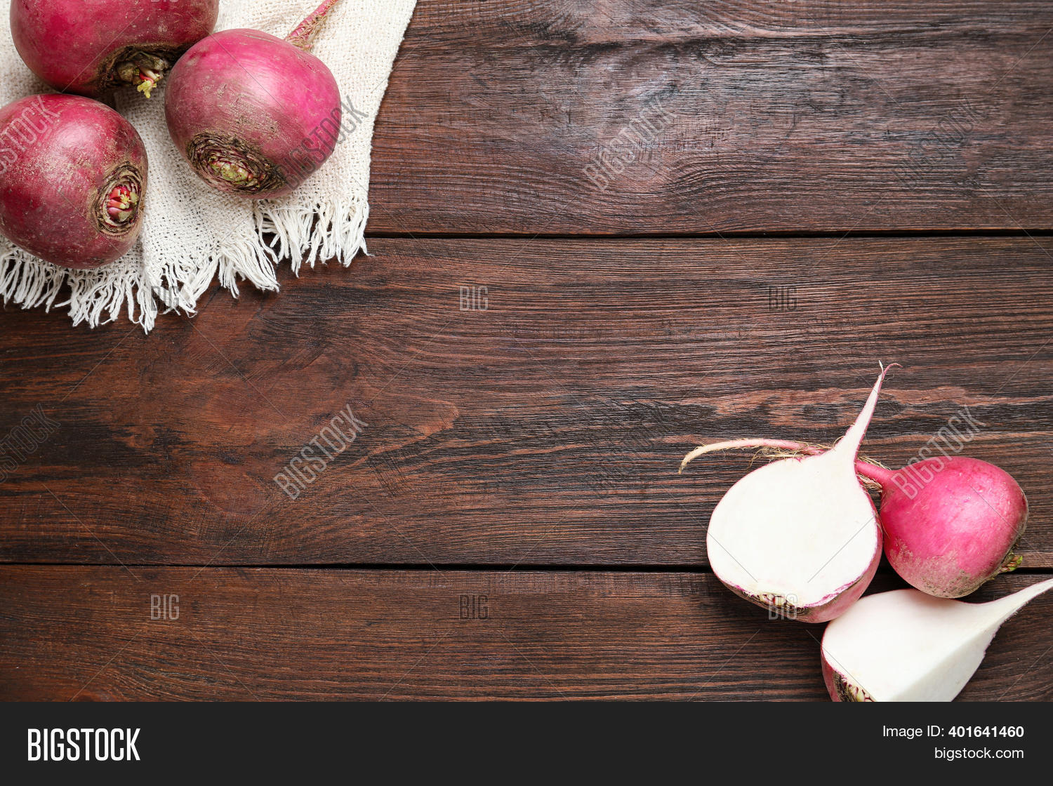 Red Turnips On Wooden Image & Photo (Free Trial) Bigstock
