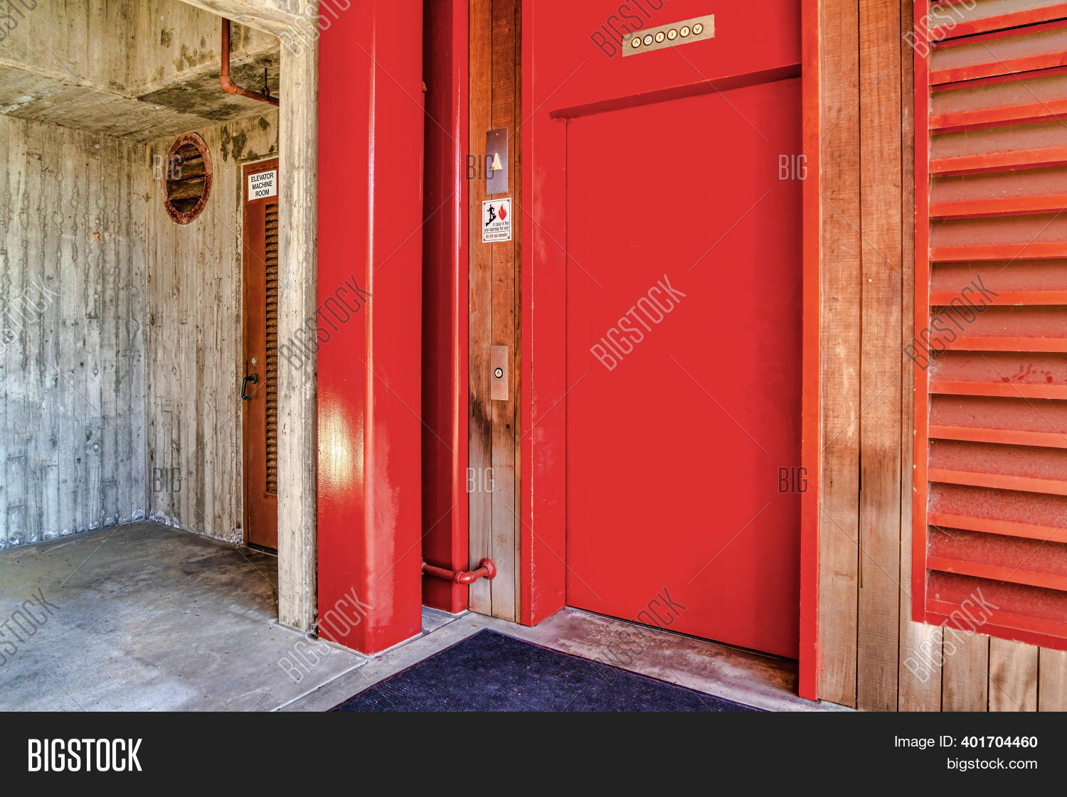 Vibrant Red Elevator Image & Photo (Free Trial) Bigstock
