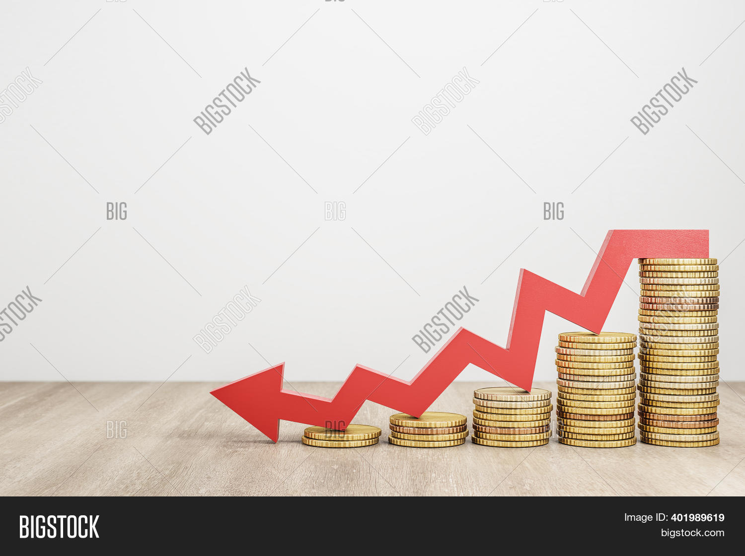 Falling Chart Gold Image & Photo (Free Trial) | Bigstock
