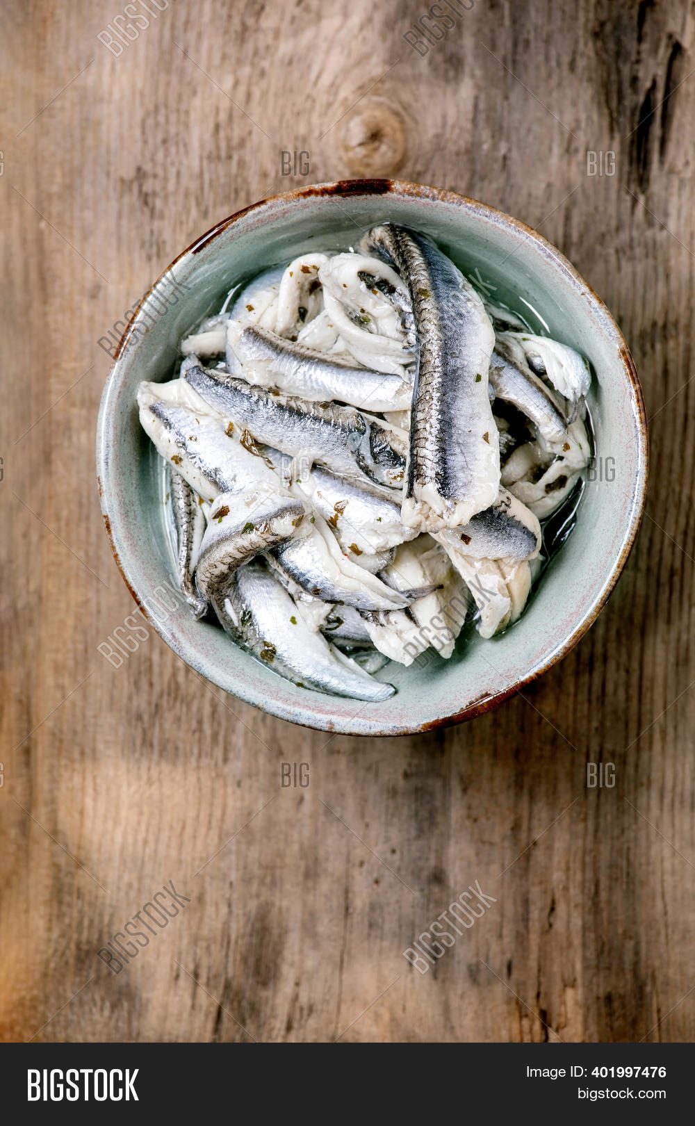 Bowl Pickled Anchovies Image & Photo (Free Trial) Bigstock