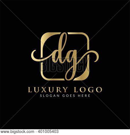 Initial Dg Letter Logo Creative Modern Typography Vector Template. Creative Luxury Abstract Letter D
