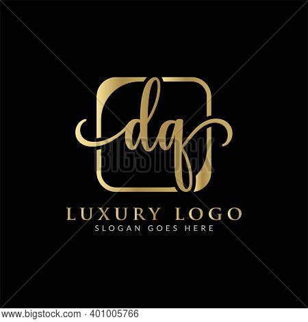 Initial Dq Letter Logo Creative Modern Typography Vector Template. Creative Luxury Abstract Letter D