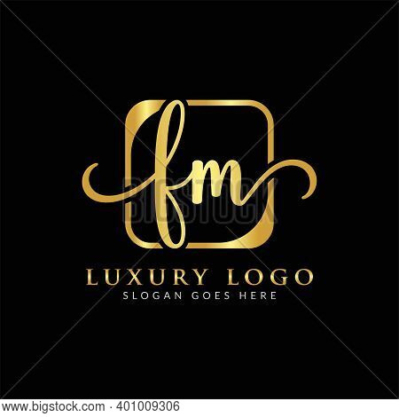 Initial Fm Letter Logo With Creative Modern Business Typography Vector Template. Creative Letter Fm 