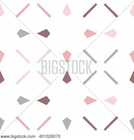 Seamless Pastel Colored Tileable Pattern. Textured Background In Ornamental Style. Tileable Pastel C