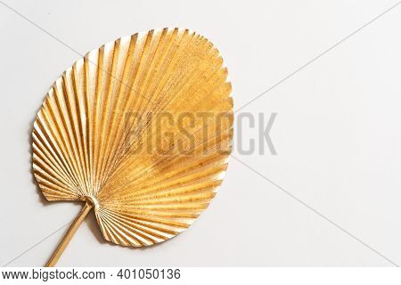 Minimal Modern Layout On Ultimate Gray And Illuminating Yellow Background With Gilden Leaf