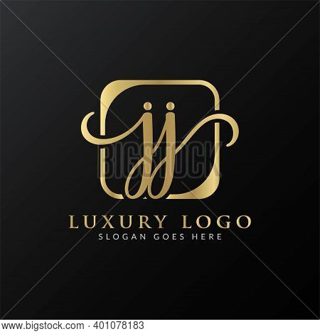 Creative Letter Jj Logo Design Vector Template. Initial Luxury Letter Jj Logo Design
