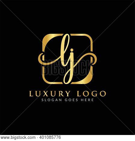 Initial Lj Letter Logo Design Vector Template. Luxury Letter Lj Logo Design