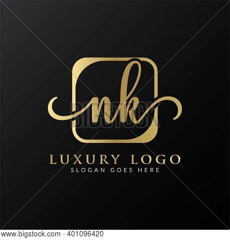 Initial Letter Nk Logo Design Vector Template. Nk Letter Logo Design