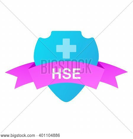 Hse - Health Safety Environmen Shield.medical Protection Concept.