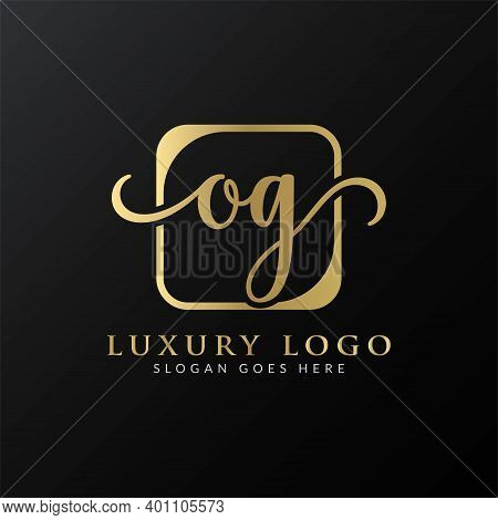 Initial Simple Letter Og Logo Design Vector Template. Abstract Luxury Og Letter Logo Design