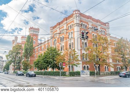 Vienna, Austria - August 30, 2020: Ministry Of Defense's Headquarters In The Rossauer Kaserne.