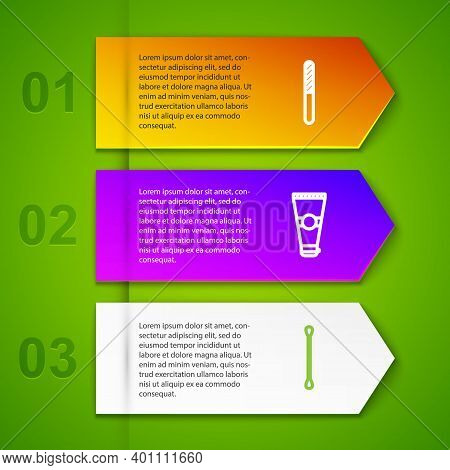 Set Line Nail File, Lotion Cosmetic Tube, Cotton Swab For Ears And Hair Dryer. Business Infographic 