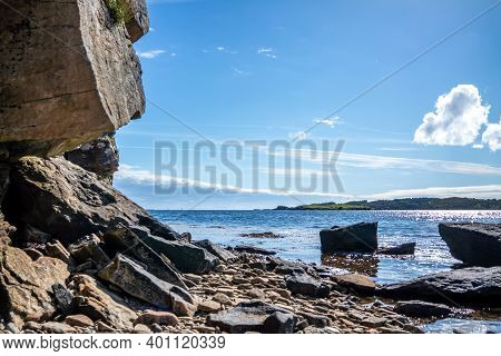 The Landscape At The Pier In Bruckless In County Donegal - Ireland.