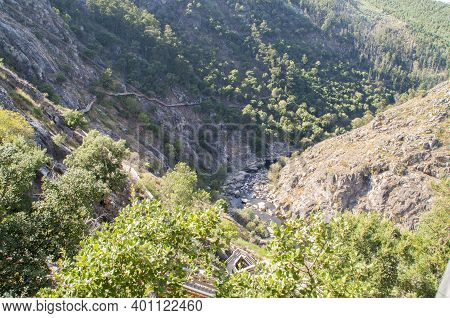 View On The River Paiva, In The North Of Portugal.