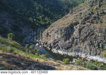 View On The River Paiva, In The North Of Portugal.