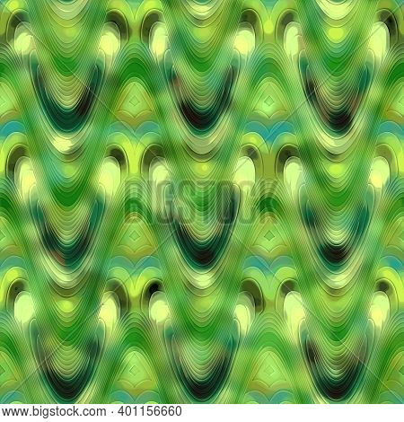 Abstract Seamless Background Of Colorful Striped Pattern. Artistic Messy Pattern Like Colorful Cutti