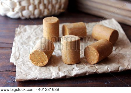 Peanut Candy (paçoca Or Pacoca) Traditional Brazilian Sweet Based On Peanuts, Manioc Flour And Sugar