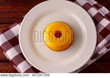 Quindim Is A Sweet That Has As Ingredients Egg Yolk, Sugar And Grated Coconut, Very Traditional In B