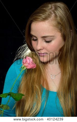 MÃ¤dchen mit einer rose