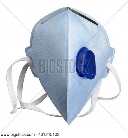 Frontal Shot Of A Ffp Mask Isolated In White Back