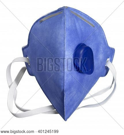 Frontal Shot Of A Ffp Mask Isolated In White Back