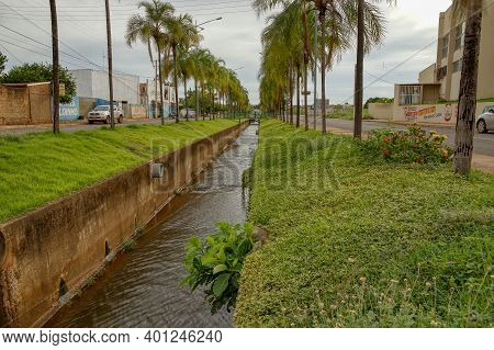 Palmito Stream In The City Of Cassilandia