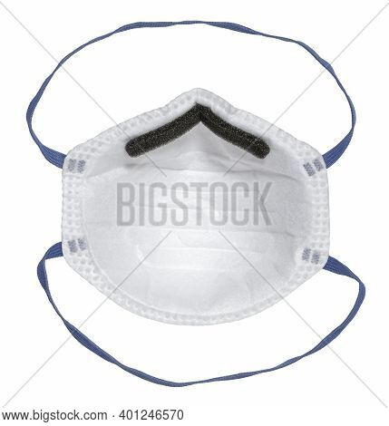 Frontal Shot Of A Ffp Mask Isolated In White Back