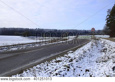 New Road Near Flacht In The Boeblingen District.