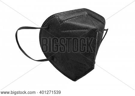 Protective face mask, anti pollution mask on white background with clipping path