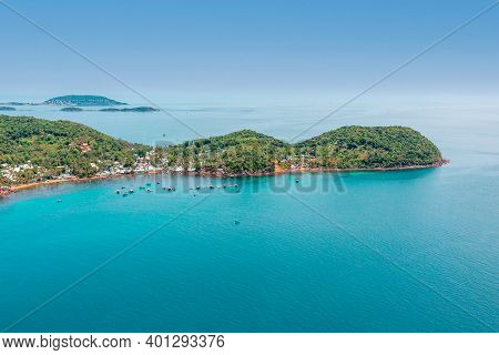 Above View On An Thoi Islands Or Archipelago In Phu Quoc, Vietnam