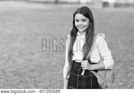 Great Place To Be. Happy Girl Go To School On September 1. Little Child On September 1. Startup. Sep