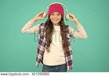 Too Loud. Teenager Listen Music In Headset. Audio Book For Little Kid. Self Education Online. Small 