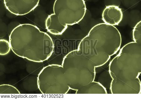 Creative Beautiful Lime Many Organic Cells Digitally Made Background Texture Illustration