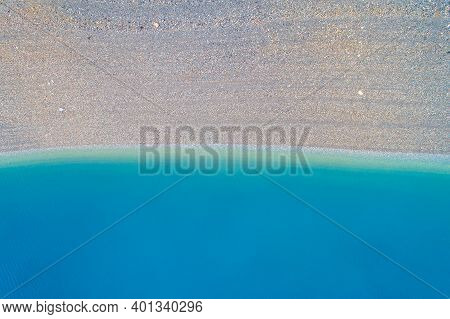 Aerial View At Cle Elum Lake In Washington State, December 2020