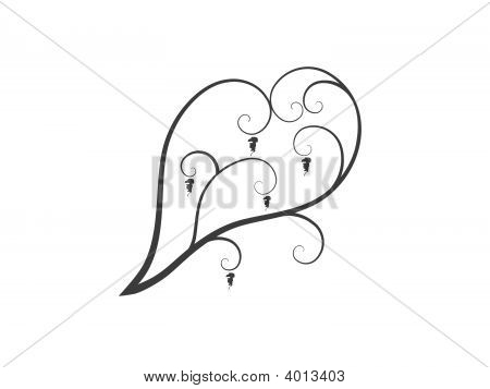 ungewöhnliche floral Element des Design Zentrum (Vector)